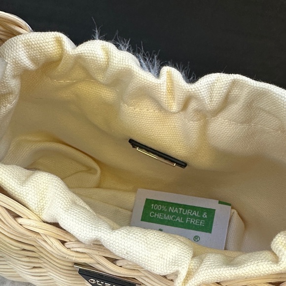 New GUESS Sveiney Straw Mini Shoulder Bag - Picture 7 of 11